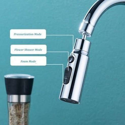 kitchen faucet aerator 3 modes bathroom splashback faucet extender adapter basin sprayer water saving faucet filter nozzle. faucet accessories. type: faucet aerators.