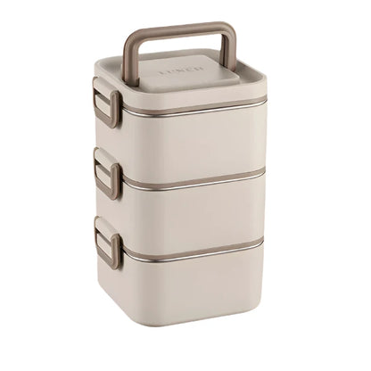 304 Stainless Steel Bento Lunch Box – Leakproof Microwavable Multi-layer Food Container