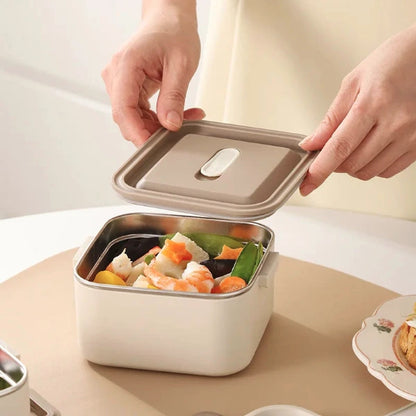 304 Stainless Steel Bento Lunch Box – Leakproof Microwavable Multi-layer Food Container