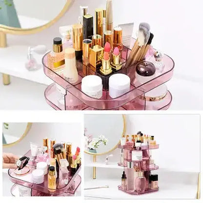 Spacious and Adjustable Makeup and Jewelry Storage Tower