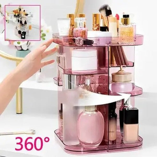 Spacious and Adjustable Makeup and Jewelry Storage Tower