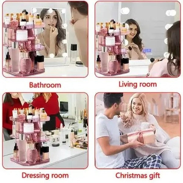 Spacious and Adjustable Makeup and Jewelry Storage Tower