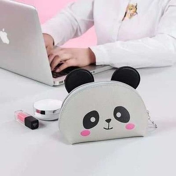 3D Cute Bear Panda Women Cosmetic Makeup Bag