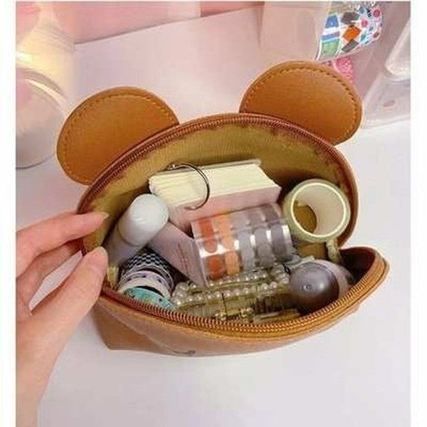 3D Cute Bear Panda Women Cosmetic Makeup Bag