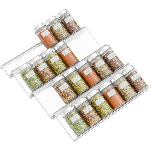 4 Tier Spice Rack Tray Drawer Organizer Kitchen Sauce Bottle Holder Cabinet Drawer Organizer Seasoning Bottle Jar. Kitchen Organizers. Type: Spice Organizers.