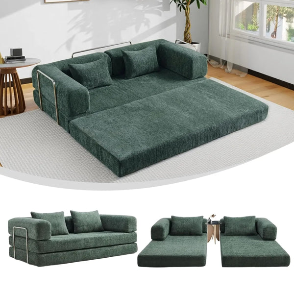 grey compression sofa bed with ergonomic design