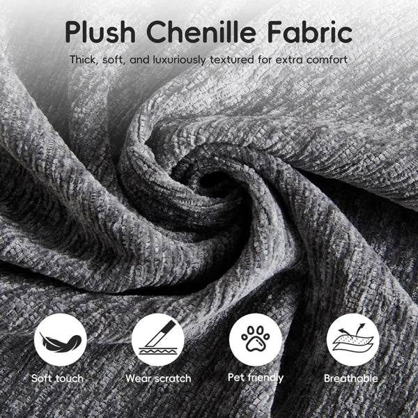 modern chenille fabric sofa bed with soft texture