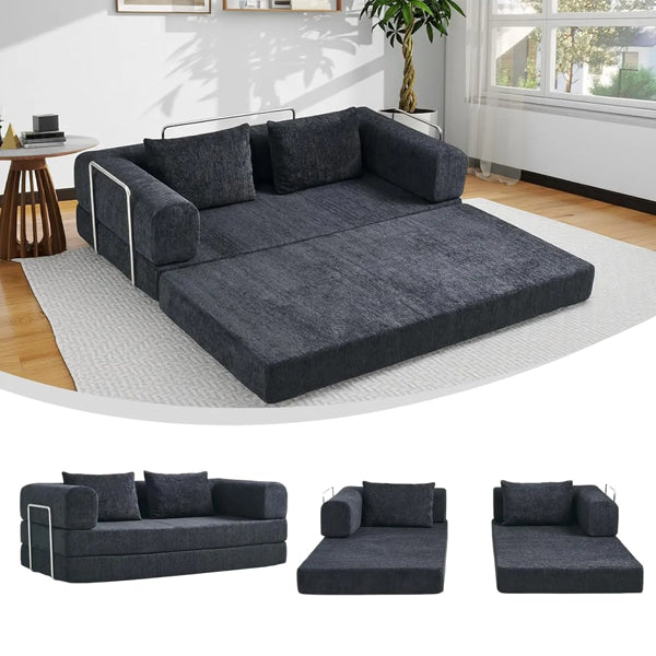plush chenille compression sofa with breathable fabric