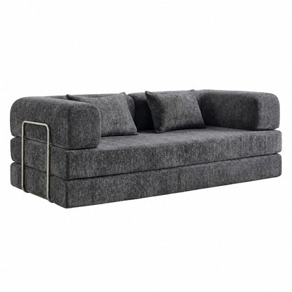 5-in-1 convertible folding sofa bed in modern living room