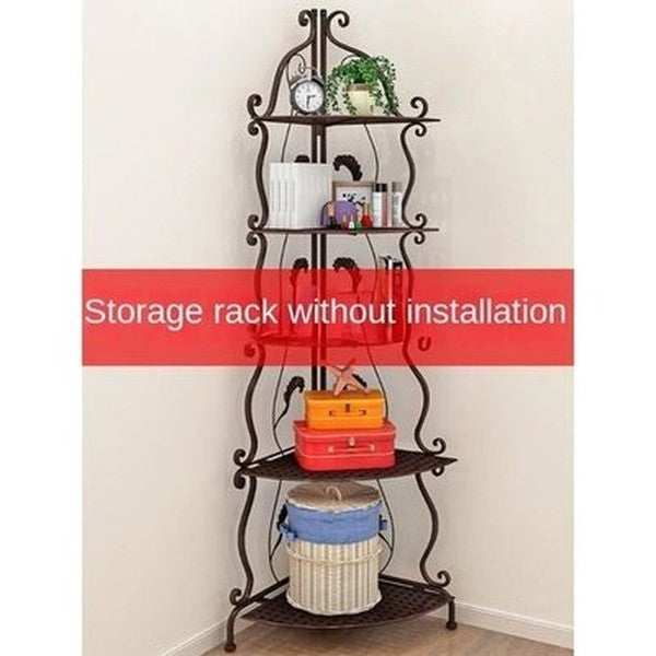 5 Tier Nordic Style Bathroom Storage Corner Rack 