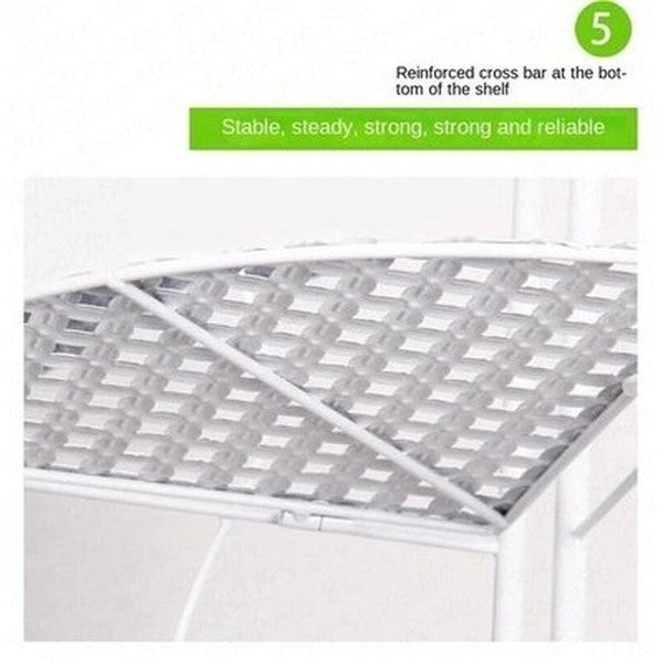 5 Tier Nordic Style Bathroom Storage Corner Rack 