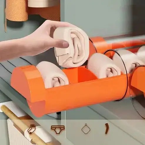 6-Grid Cylinder Underwear Drawer Organizer