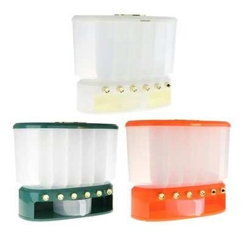 6 Grids Separate Rice Storage Box