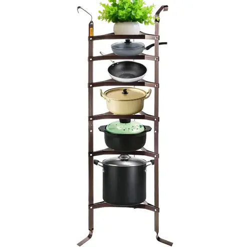6-Tier Carbon Steel Cookware Stand