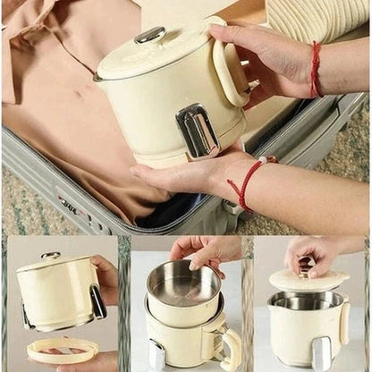 600W Folding Electric Kettle - Portable Travel Teapot