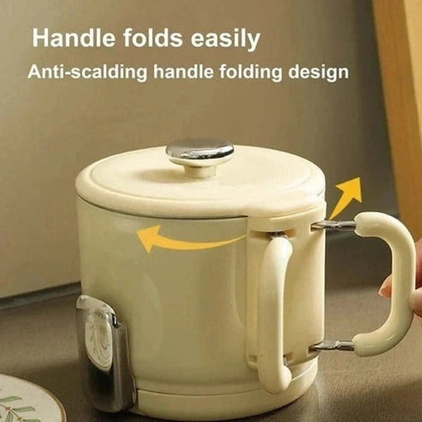 600W Folding Electric Kettle - Portable Travel Teapot