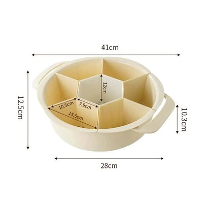 7-Compartment Food Storage: Trays for Snacks & Appetizers