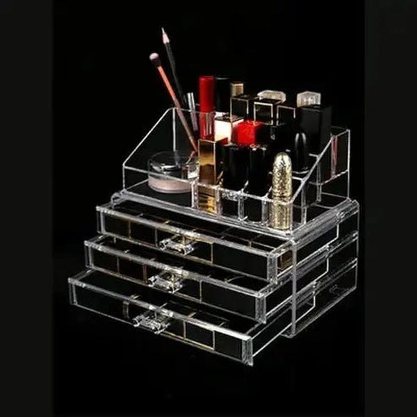 Acrylic Desktop Cosmetics Organizer Lipstick Storage Case