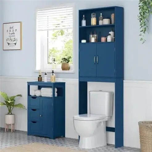 Adaptable Wooden Bathroom Over-Toilet Storage Shelving · Dondepiso
