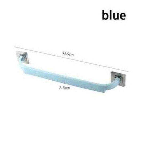 Adhesive Towel Rack Bathroom Towel Bar Shelf Wall Mounted