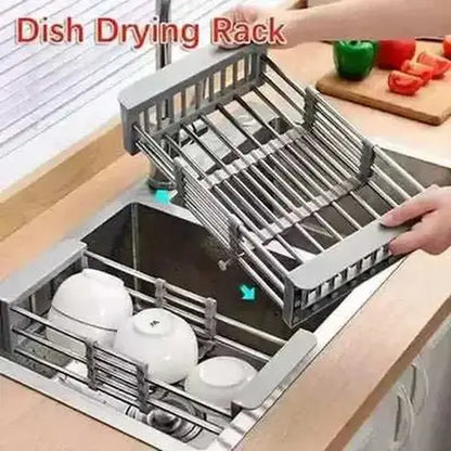 Double Layer Dish Drying Rack Over Sink Organizer Dish Dryer