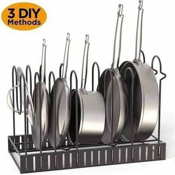 Adjustable Kitchen Rack for Pots and Pans Organizer