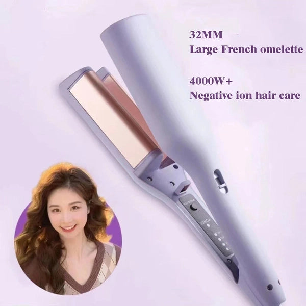 Adjustable Temperature Hair Curler for Long-Lasting Deep Wave French Styling