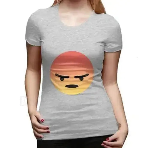 Angry React Meme T-Shirt: Humorous Fury in Hot Red