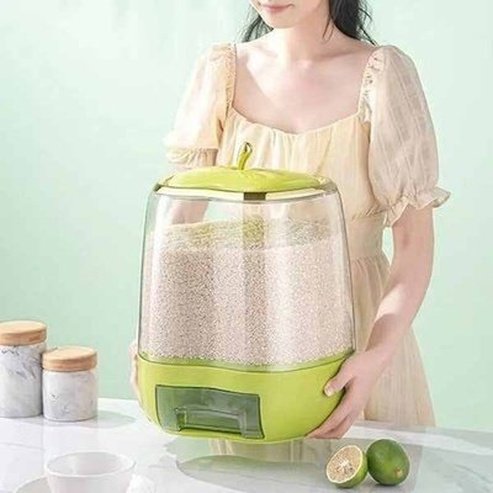 Apple-shaped Household Rice Bucket Sealed
