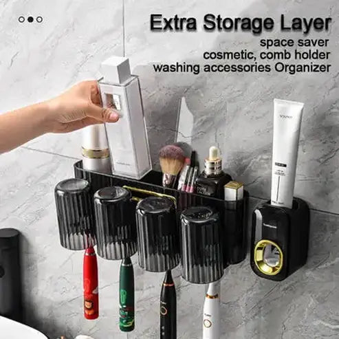 Automatic Wall Hanging Toothpaste Squeezer Storage Rack