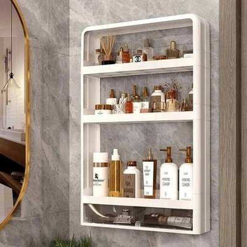 Bathroom Organizer Punch-free Wall-mounted Shelf