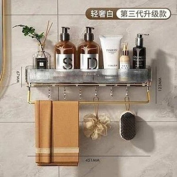 Bathroom Wall Mounted Towel Storage Rack