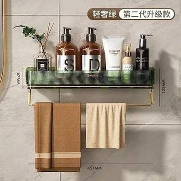 Bathroom Wall Mounted Towel Storage Rack