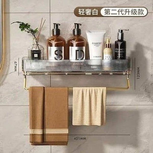 Bathroom Wall Mounted Towel Storage Rack