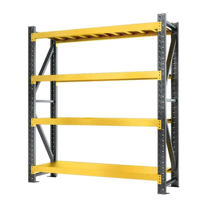 Black and Yellow Shelves, Warehouse Commercial Balcony Storage Shelves