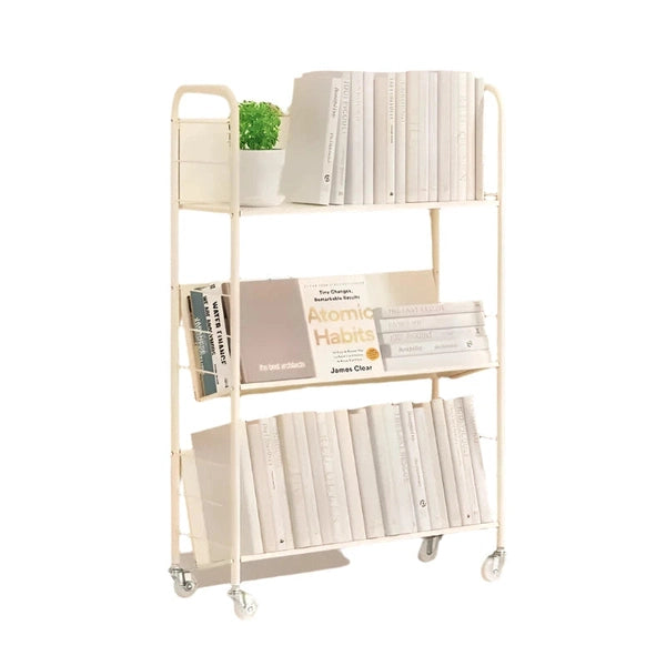 Bookshelves, Floor-to-Ceiling Mobile Carts, Simple Multi-layer Wrought Iron Cabinets
