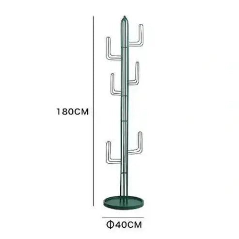 Cactus Shaped Iron Art Coat Rack for Stylish Clothes Storage