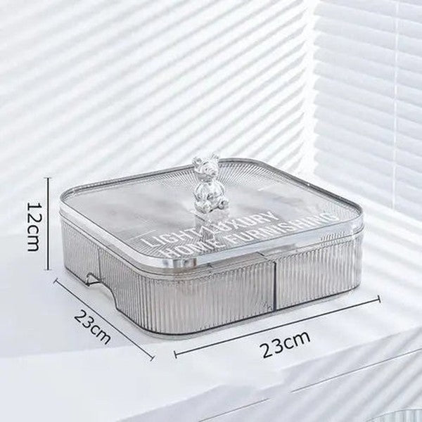 Chic Nordic Silver Bear Fruit Plate