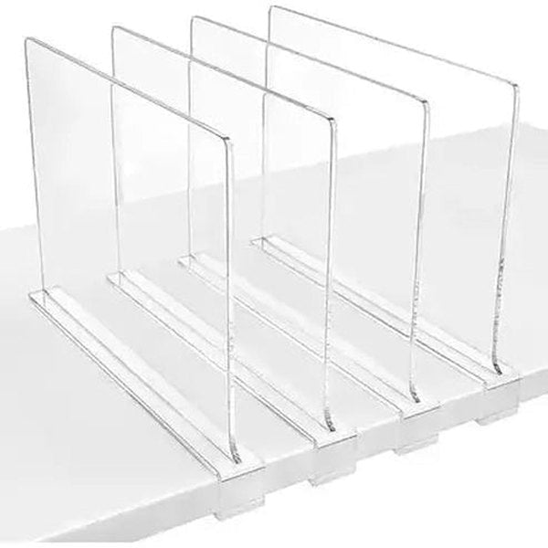 Clear Acrylic Closet Shelf Dividers