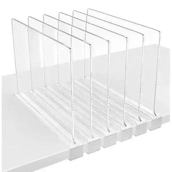 Clear Acrylic Closet Shelf Dividers
