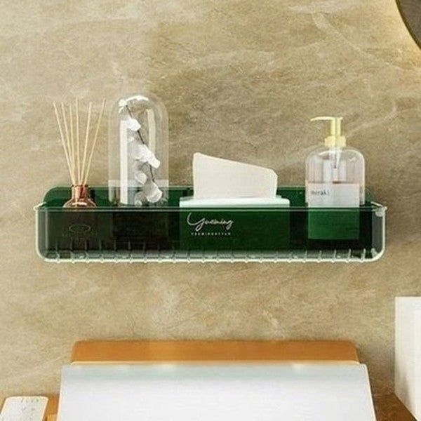 Clear Bathroom Wall Shelf