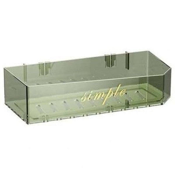 Clear bathroom storage rack for shampoo