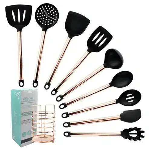 Complete Kitchen Tool Set: 31-Piece Silicone Cookware Collection