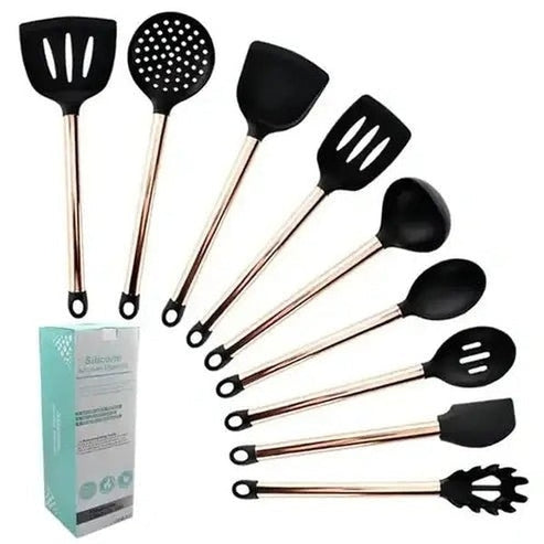 Complete Kitchen Tool Set: 31-Piece Silicone Cookware Collection