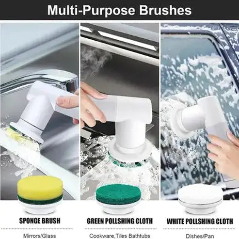 Cordless Cleaning Brush with Dual Rotating Speeds