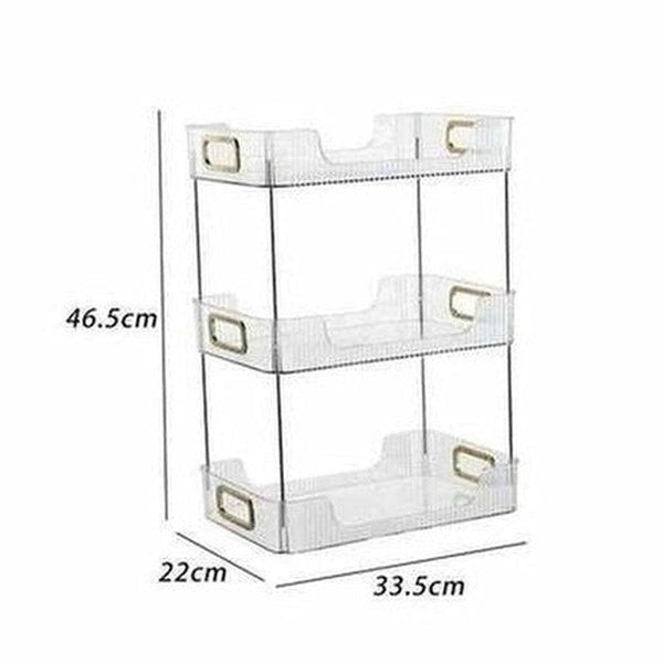 Countertop Clear Cosmetic Storage Rack Makeup Organizer