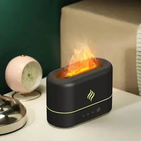 Desktop Flame Air Humidifier Water Atomizer Soft Mist