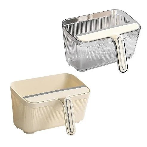 Desktop Trash Can with Wiper