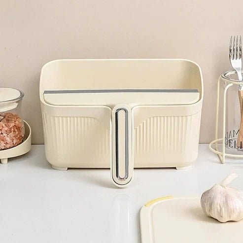 Desktop Trash Can with Wiper