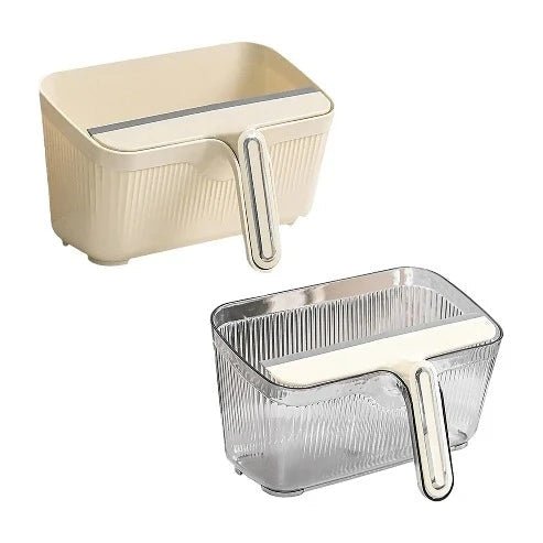 Desktop Trash Can with Wiper